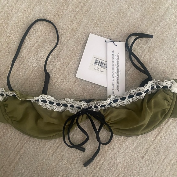 With Jean Buttercup Bikini Top and Betsy Bikini Bottom in Khaki - Picture 7 of 10